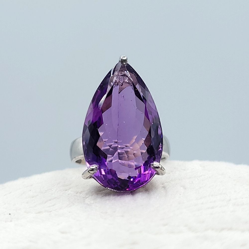 𝅺amethyst ring 925